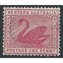Western Australia 1890 SG95 1d Carmine Fine Used .. .