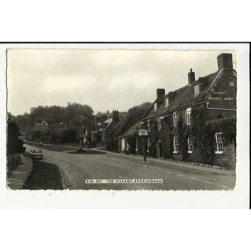 Northants. ROCKINGHAM Village & Sondes Arms Postcard by Frith (RIM.22F)