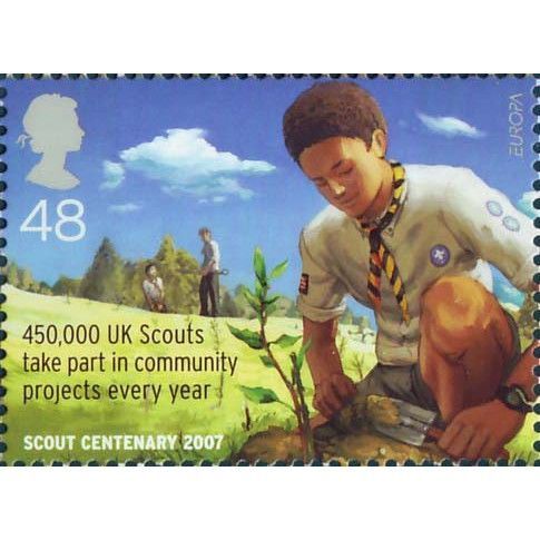 GB 2007 Europa Scouting Jamboree 48p Plant Tree Unmounted Mint NHM SG 2760 stamp