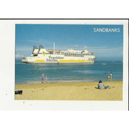 Truckline Ferries MV BARFLEUR Postcard by Salmon (2-56-09-04)