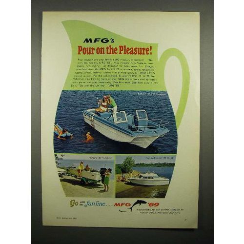 1969 MFG Convair 198, Niagara 157, Caprice 197 Boat Ad