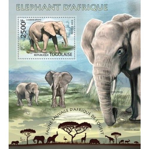 TOGO 2013 SHEET MNH ELEFANTES ELEPHANTS ELEFANTEN ELEFANTI WILDLIFE 2A