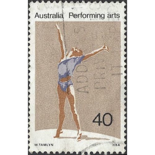 AUSTRALIA, Performing Arts- Dance, light brown 1977, 40c, #2