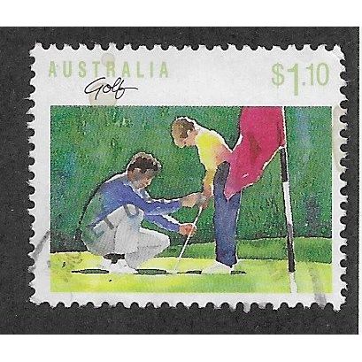 AUS 1989 $1.10 'SPORTS - GOLF' FINE USED (EBID67-340)