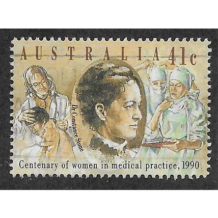 AUS 1990 41c '100TH ANN OF WOMEN IN MEDICAL PRACTICE' FINE USED (EBID67-882)