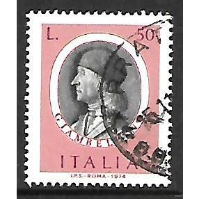 ITALY 1974 2nd ITALIAN PAINTERS 50L GIAMBELLINO SG 1394 FINE USED#2