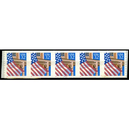 2915A 32c U.S. Flag Over Porch Fine MNH PNC 44444/5 10x10 P0896
