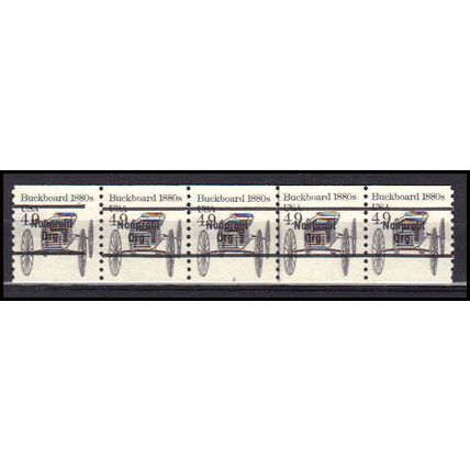 2124a 4.9c Buckboard Very Fine MNH Dry Gum PNC 3/5 Gap 2L AA0277