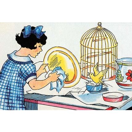 Cleaning the Birdcage 20 x 30 Poster