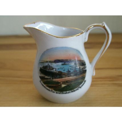 Miniature Vintage Tourist Ware Jug - Plymouth