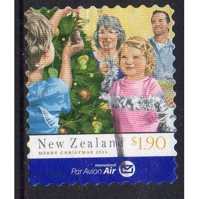 New Zealand 2013 Christmas - Decorating the Tree $1.90 s/a Int Post Used
