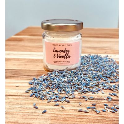 Whipped Bath Soap with Lavender and Vanilla[ 4oz ]