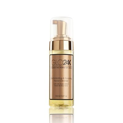 24K Exfoliating & Foaming Facial Cleanser with 24k Gold, Witch Hazel and Aloe...