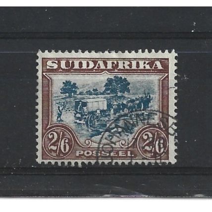 SouthAfrica.SG49 2s 6d Ox-Wagon.Afrikaans Inscription.Fine Used.Aug25c
