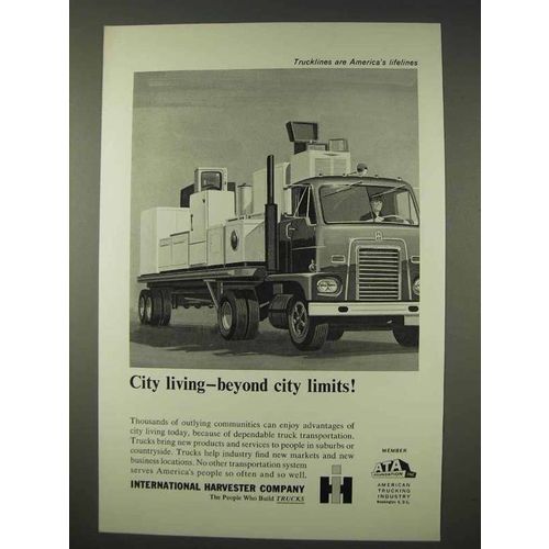 1962 International Harvester Truck Ad - City Living