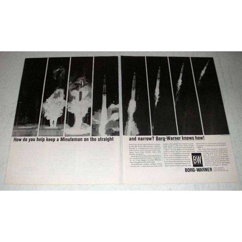 1963 Borg-Warner Air Force Minuteman Missile Ad