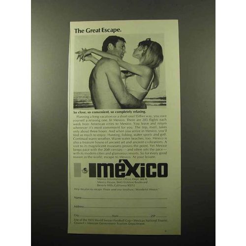 1969 Mexico Tourism Ad - The Great Escape