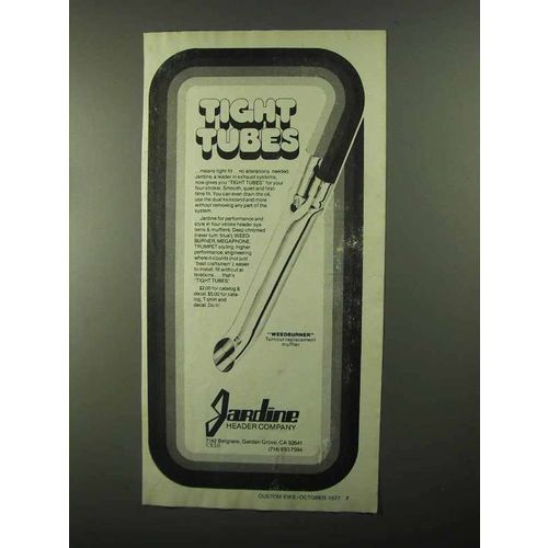 1977 Jardine Weedburner Turnout Replacement Muffler Ad