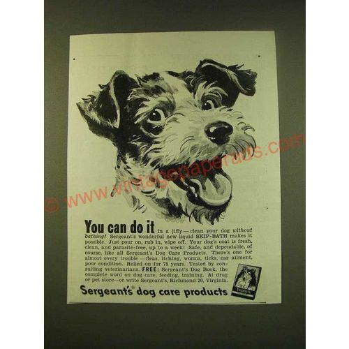 1950 Sergeant's Dog Care Products Ad - You can do it