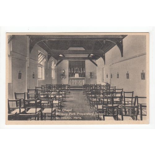 The Chapel Wellbury Park Preparatory School nr Hitchin Postcard Hertfordshire