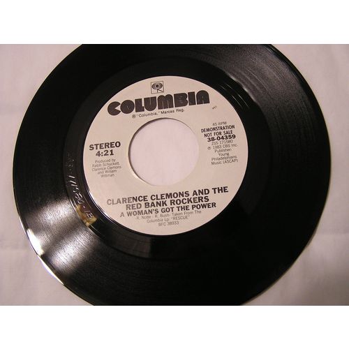 Clarence Clemons and the Red Bank Rockers Promo 45-A WOMAN'S GOT THE POWER
