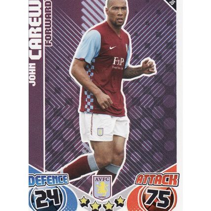 Match Attax 2010/2011 36 John Carew Aston Villa