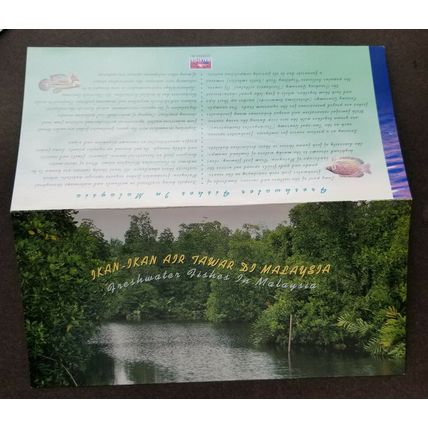 Malaysia Freshwater Fish 1999 Flower Wildlife Pond Flora Dragonfly (p. pack) MNH