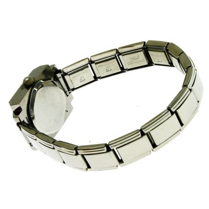 New IF Composition Women's Square Rhinestone Stretch Bracelet Watch Water Proof