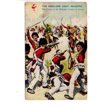 WIZARD COMIC TRADE CARD BATTLES FOR THE FLAG"THE HIGHLAND LIGHT INFANTRY "1935