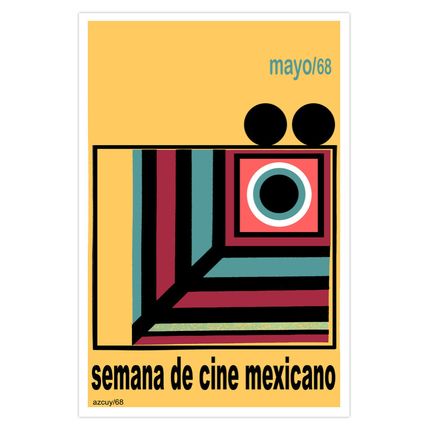 Movie Poster.Week of MEXICAN Cinema.Poncho mouse.Room interior designer wall art