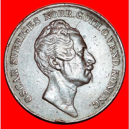 NORWAY (1849-1855): SWEDEN★4 SKILLING BANCO 1850 UNCOMMON★LOW START★NO RESERVE!