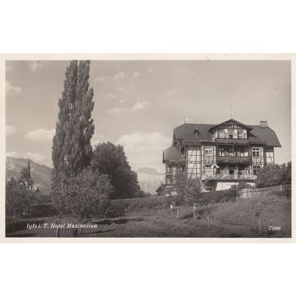 Hotel Maximillian Austria Vintage Real Photo Postcard