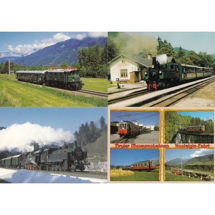 Tirol Austria Railway Trams Trains 8x Postcard s Bundle