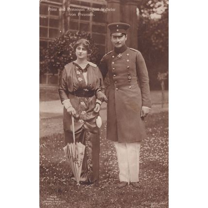 Prinz Wilhelm Prinzessin Von Preussen German Postcard