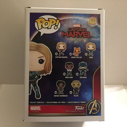 NEW Marvel Captain Marvels Vers Funko Pop Figure