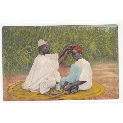 Hausa Barber Nigeria Postcard Africa