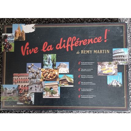 1992 " VIVE LE DIFFRENCE RAVENSBURGER BOARD GAME " Gourmet Board Game
