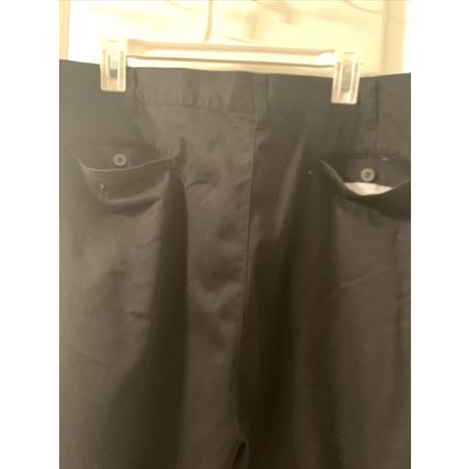 Carolina Bay Men's Black Pleated Front Casual Dress Pants Pockets Size 46x32