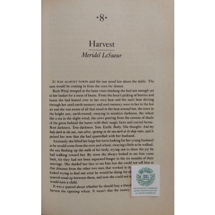 LATE HARVEST RURAL AMERICAN WRITING HCDJ Abbey Berry Chute Dillard Keillor Mason