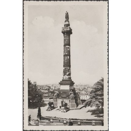 Colonne du Congres, Bruxelles, 1946 - Thill Photo CPSM