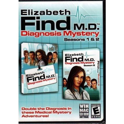 Elizabeth Find M.D. Diagnosis Mystery Season 1&2 (PC/MAC-CD, 2012) - NEW DVD BOX