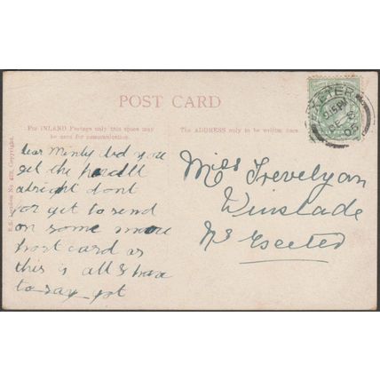 Chagford Church, Dartmoor, Devon, 1905 - Empire Series Postcard