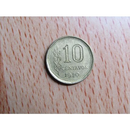 Argentina 1970 10 Centavos Coin
