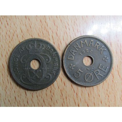 Denmark 1928 5 Ore Coin