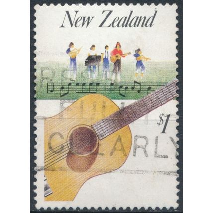 Music: $1 - New Zealand 1986 - F H - SG 1410 (B)