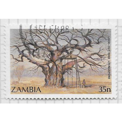 ZAMBIA 1987 TREES LOOK-OUT LIVINGSTONE LADDER PLATFORM 35n USED