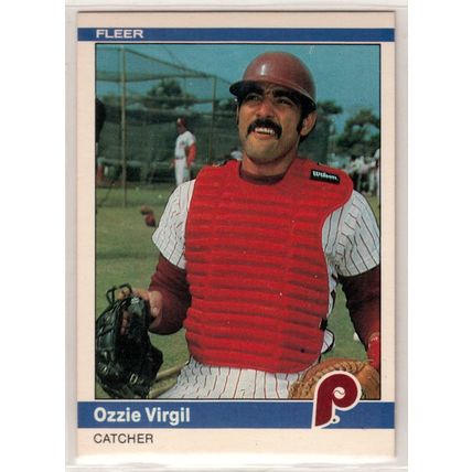 1984 Fleer baseball card #49 Ozzie Virgil - Phillies