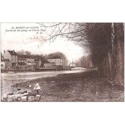 77 - Moret sur Loing - les bords du Loing au Pré de Pins