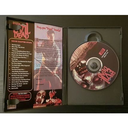 The Evil Dead Elite Entertainment Region 1 DVD UNCUT Sam Raimi - Rare