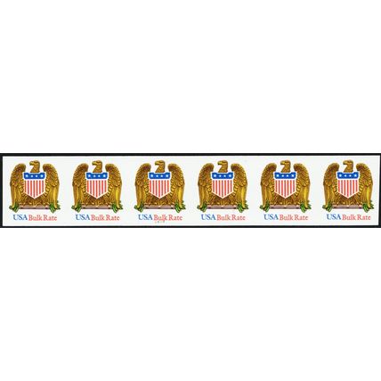 2603a, Mint NH VF Imperforate Error Strip of Six With PL# 22222 * Stuart Katz